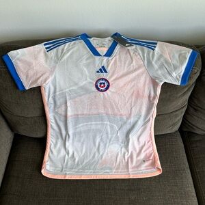 Adidas Authentic Chile National Team IA2521 Futbol Soccer Jersey Women’s Sz: L